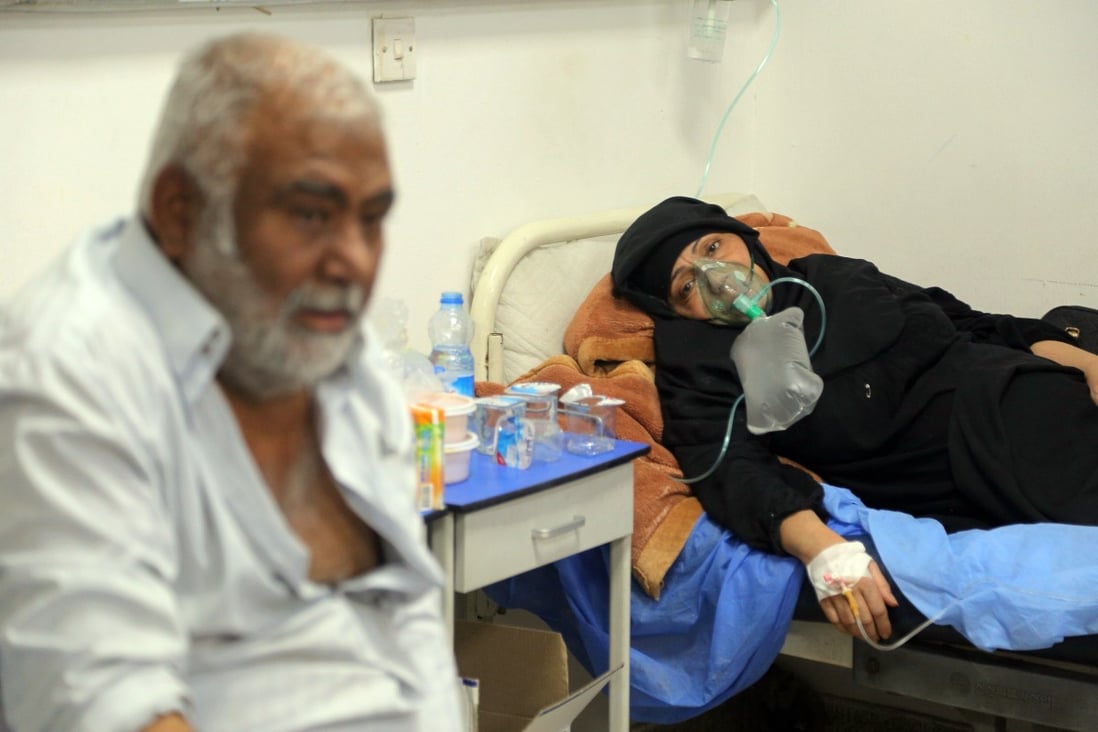Covid-19 patients receive treatment at a hospital in Najaf, Iraq, on July 14. Infections in the country have surged to record highs amid a third wave spurred by the more aggressive Delta variant. Photo: AP