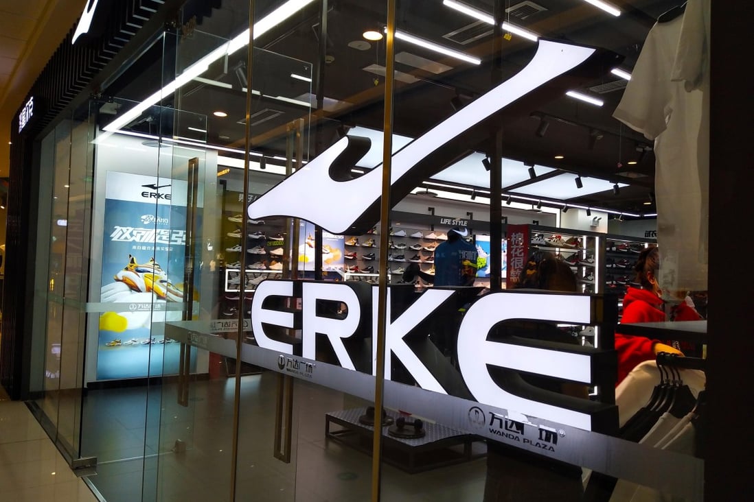 Erke has suddenly become extremely popular in China after it donated 50 million yuan to the flood relief efforts in central China. Photo: Getty Images