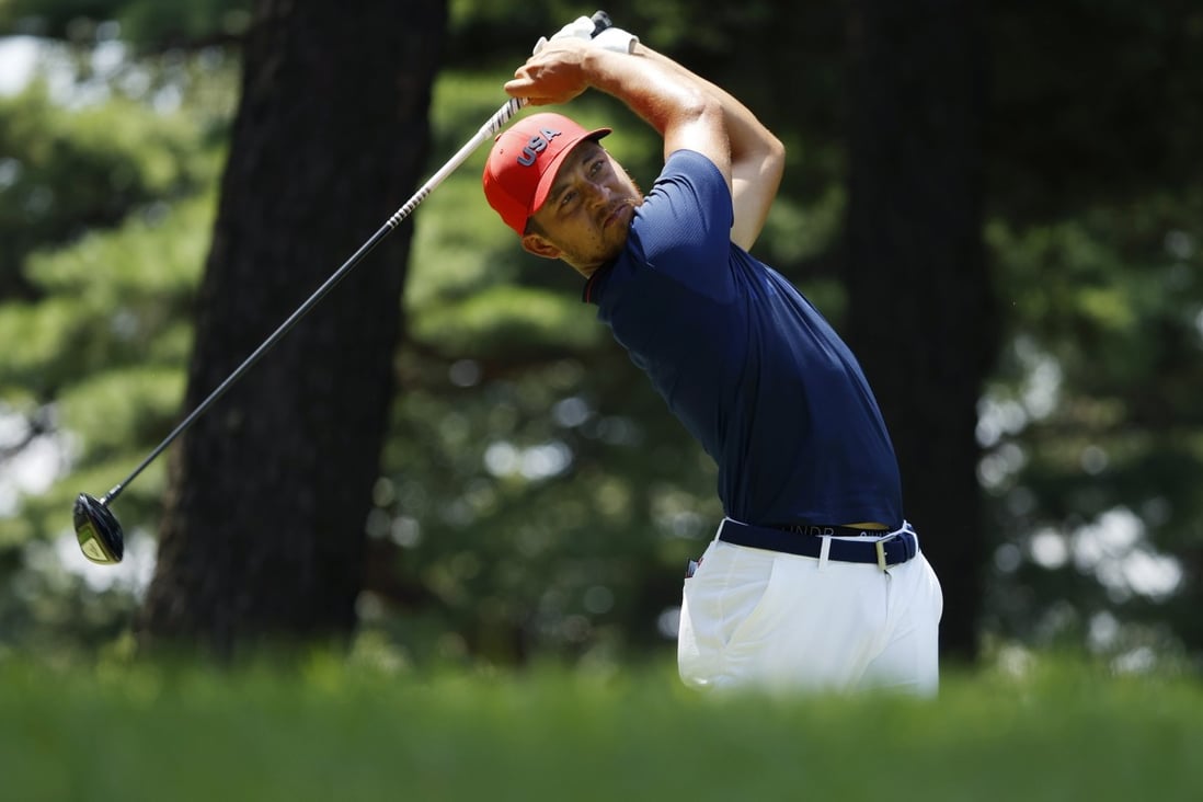 Xander Schauffele of USA claimed golf gold on the final day of competition at the Kasumigaseki Country Club. Photo: EPA