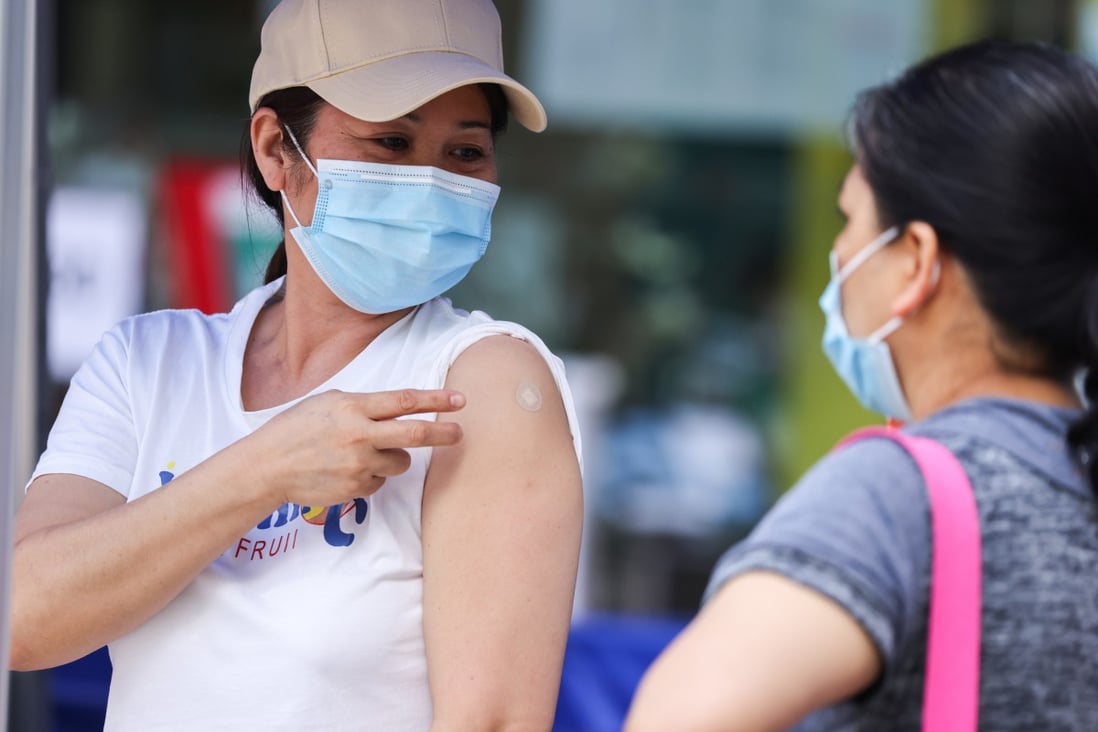 More than 50 per cent of domestic helpers in Hong Kong have received their first vaccine shot. Photo: Nora Tam