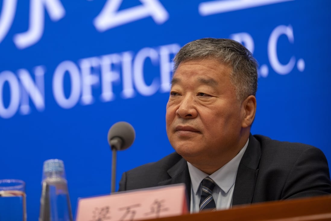Liang Wannian, the Chinese co-leader of the joint China-WHO investigation into the origins of the Covid-19 pandemic, urges WHO to reconsider transmission methods of Sars-CoV-2, saying it could be transmitted from humans or animals to objects and objects back to humans. Photo: AP Photo