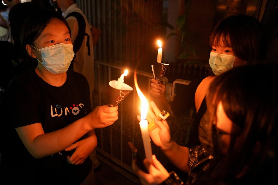 Hongkongers take part in the June 4 Tiananmen Square anniversary vigil at Victoria Park. File photo: Reuters