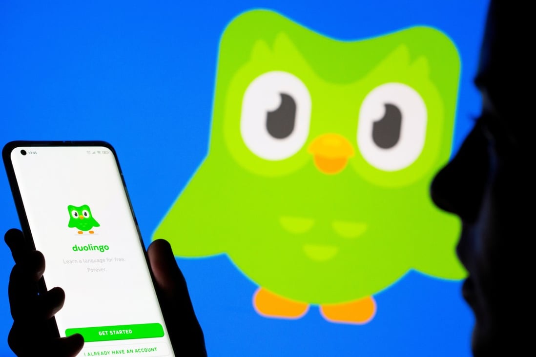Duolinguo disappeared from Android apps stores in China along with other language-learning apps amid Beijing’s crackdown on edtech platforms. Photo: Reuters