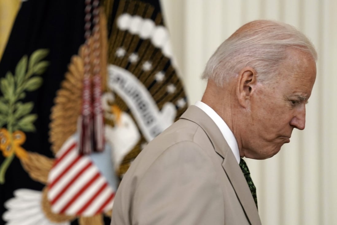 US President Joe Biden is seen in the White House on Friday. Photo: EPA-EFE