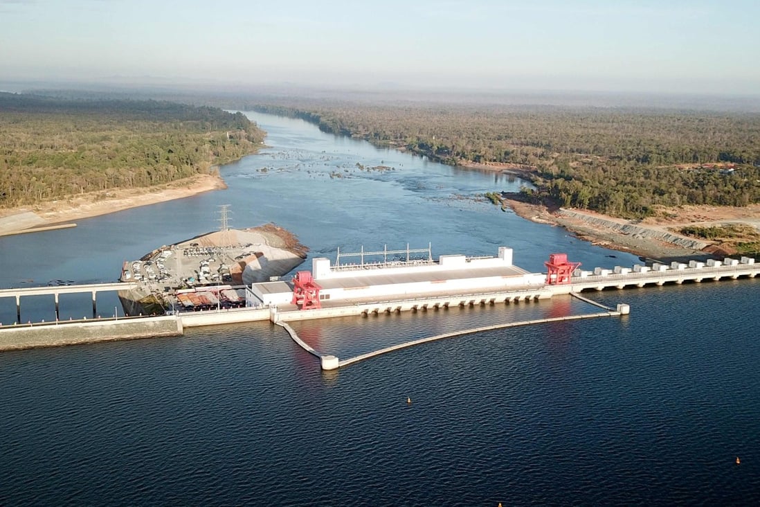 The Lower Sesan 2 hydroelectric dam in Stung Treng province. Photo: AFP