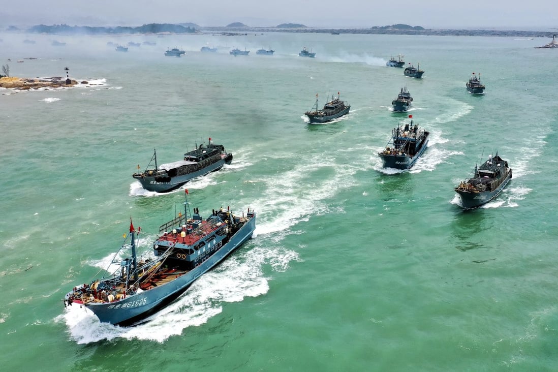 China had 563,300 fishing vessels at the end of 2020, down nearly 23 per cent from a year earlier, according to the data of the Ministry of Agriculture and Rural Affairs. Photo: Xinhua
