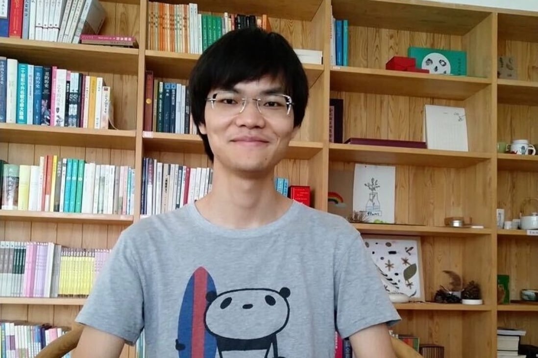 Cai Wei is one of two men who were detained by police and held in Beijing since April last year after publishing articles about the coronavirus outbreak in China on GitHub. On Friday, Cai and Chen Mei were sentenced to 15 months in jail but are expected to be released within days. Photo: Handout