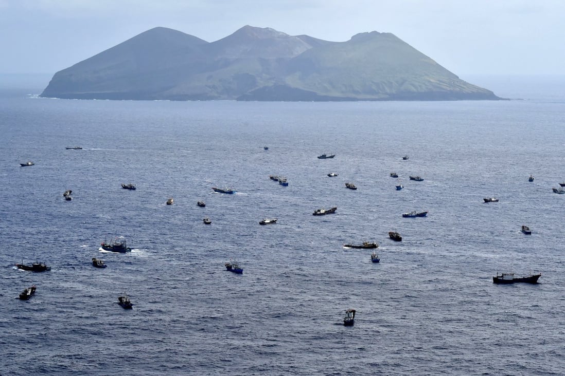 Fishing boats are seen off Torishima island. Japan is planning to use new technologies to better monitor its waters. Photo: Handout