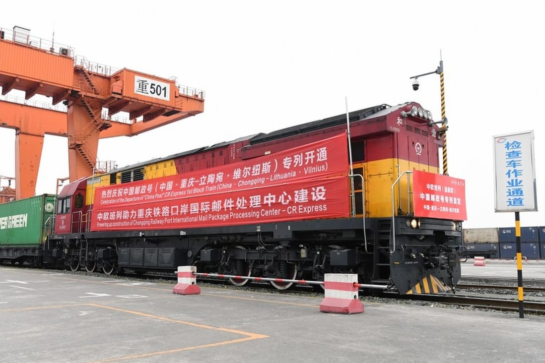 Train operator CRCT reportedly told Lithuanian clients it would suspend direct freight operations. Photo: Xinhua