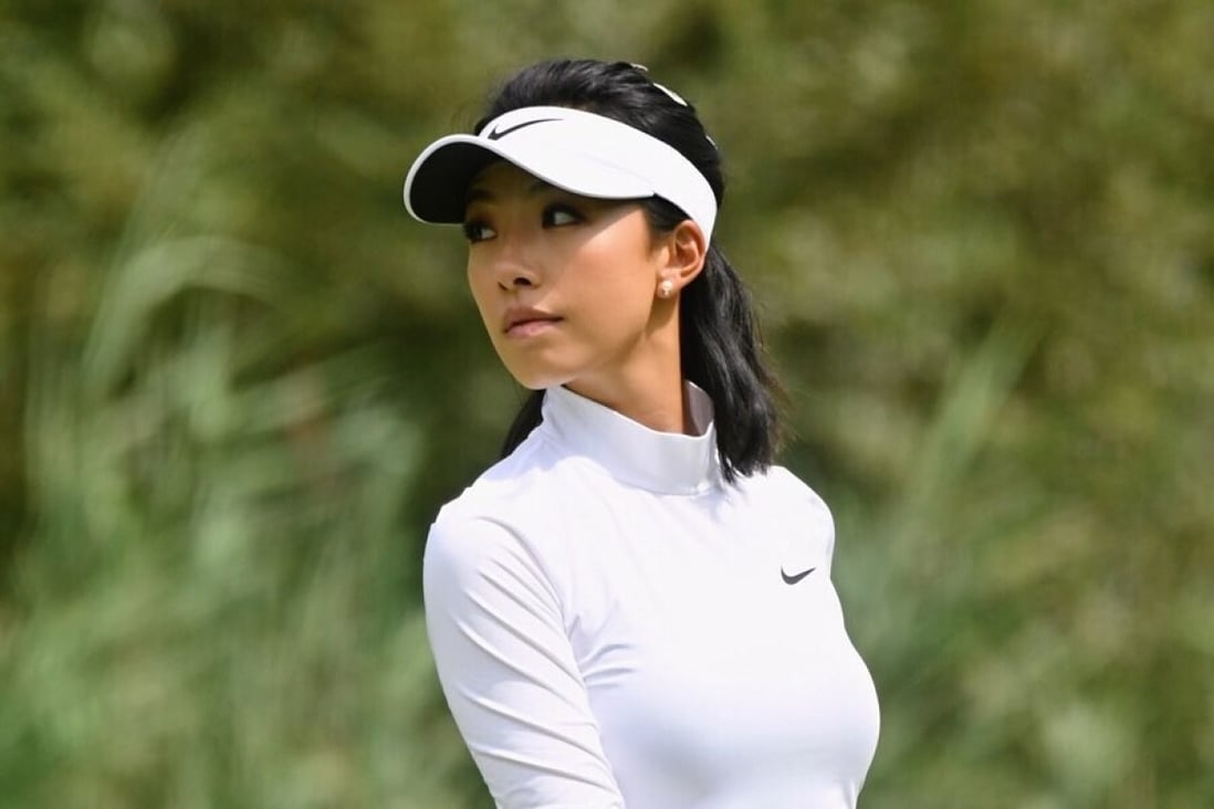 Chinese golfer Lily Muni He pictured on the golf course. She has qualified for the 2021 British Open. Photo: @lilymhe/Instagram