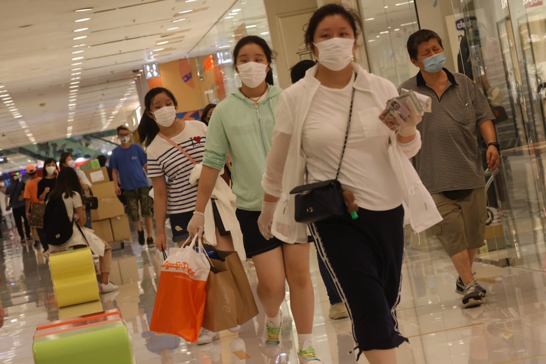 Hong Kong’s total retail sales were US$42.11 billion last year, 24.3 per cent down on 2019. Photo: SCMP/ K. Y. Cheng