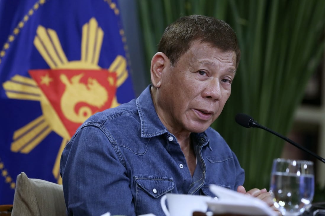 Philippine President Rodrigo Duterte has gained the nod from his party to stand as its vice-presidential candidate in next year’s election. Photo: AP