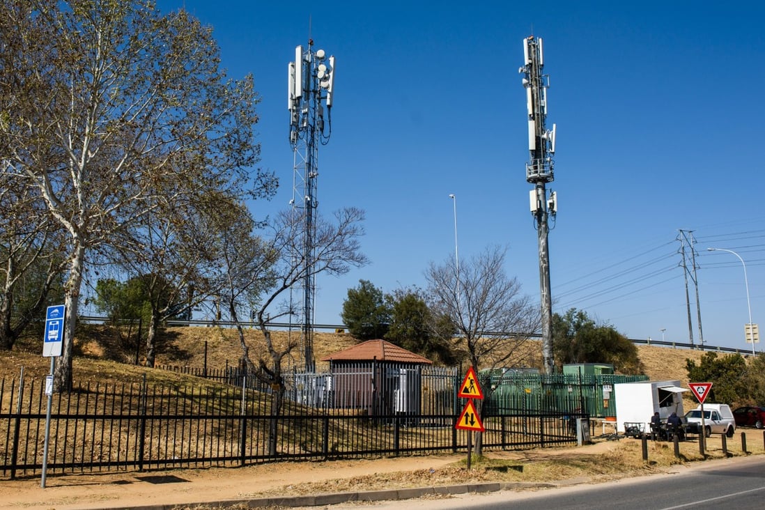South Africa’s first commercial 5G network uses equipment from Chinese firm Huawei. China plans to increase digital cooperation and investments in Africa. Photo: Bloomberg