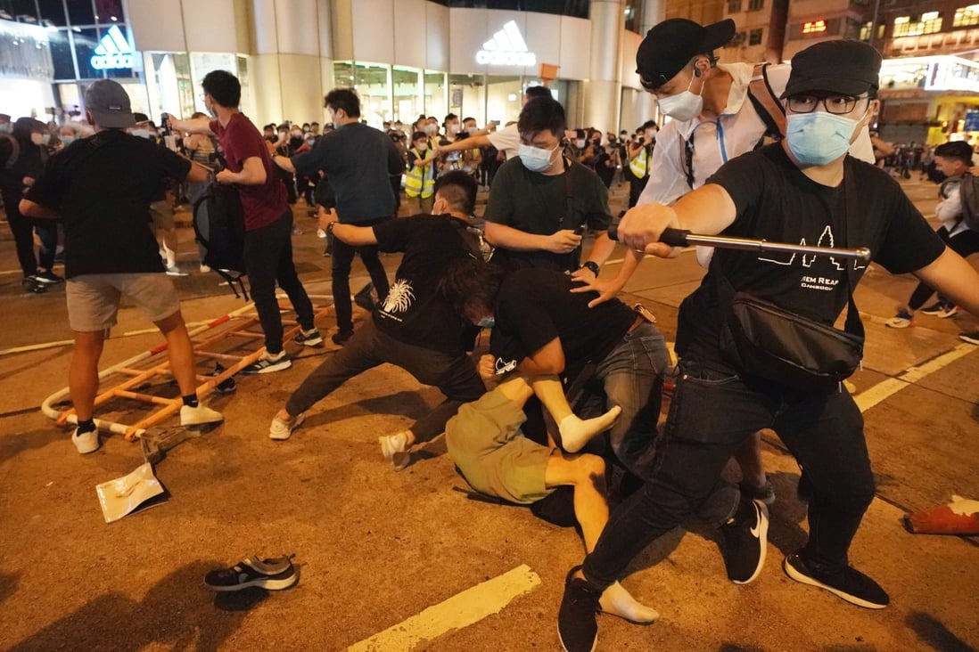 The violent aftermath of a June 4 vigil in Mong Kok last year. Photo: Felix Wong
