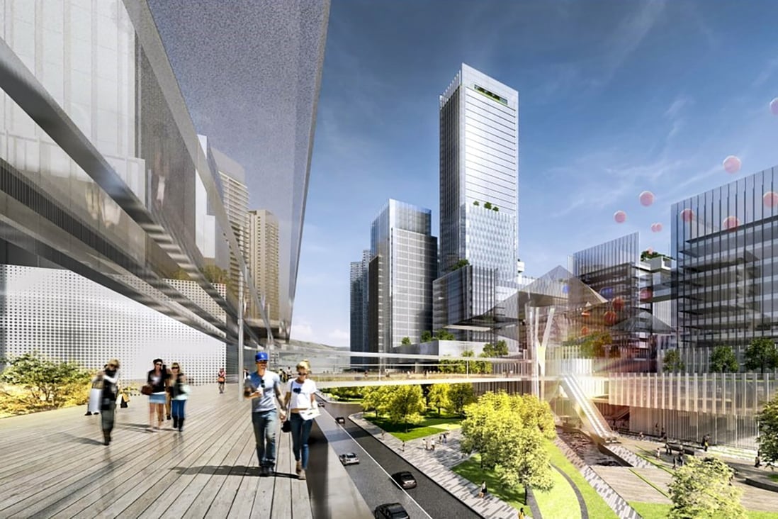 An artist’s impression of the redevelopment project in Guangzhou’s Haizhu district. The project will yield a total gross floor area of 7 million sq ft, the company says. Photo: Handout