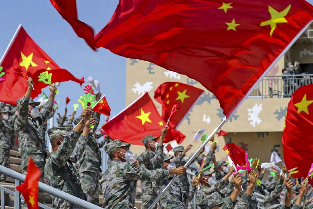 Chinese soldiers at International Military Competition-2021