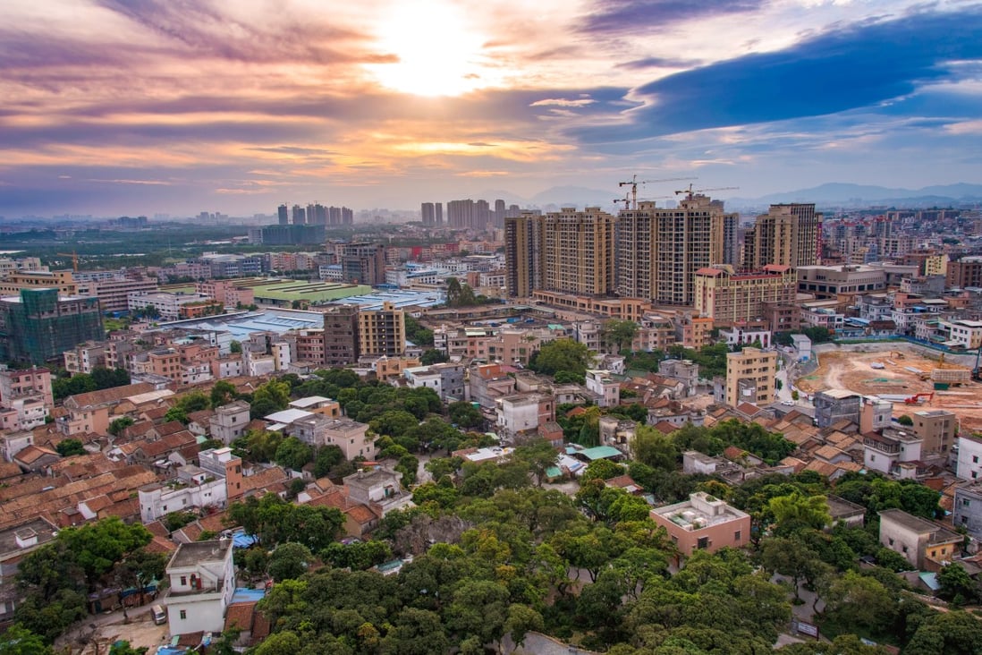 An aerial view of Dongguan city centre in Guangdong province. Photo: Shutterstock