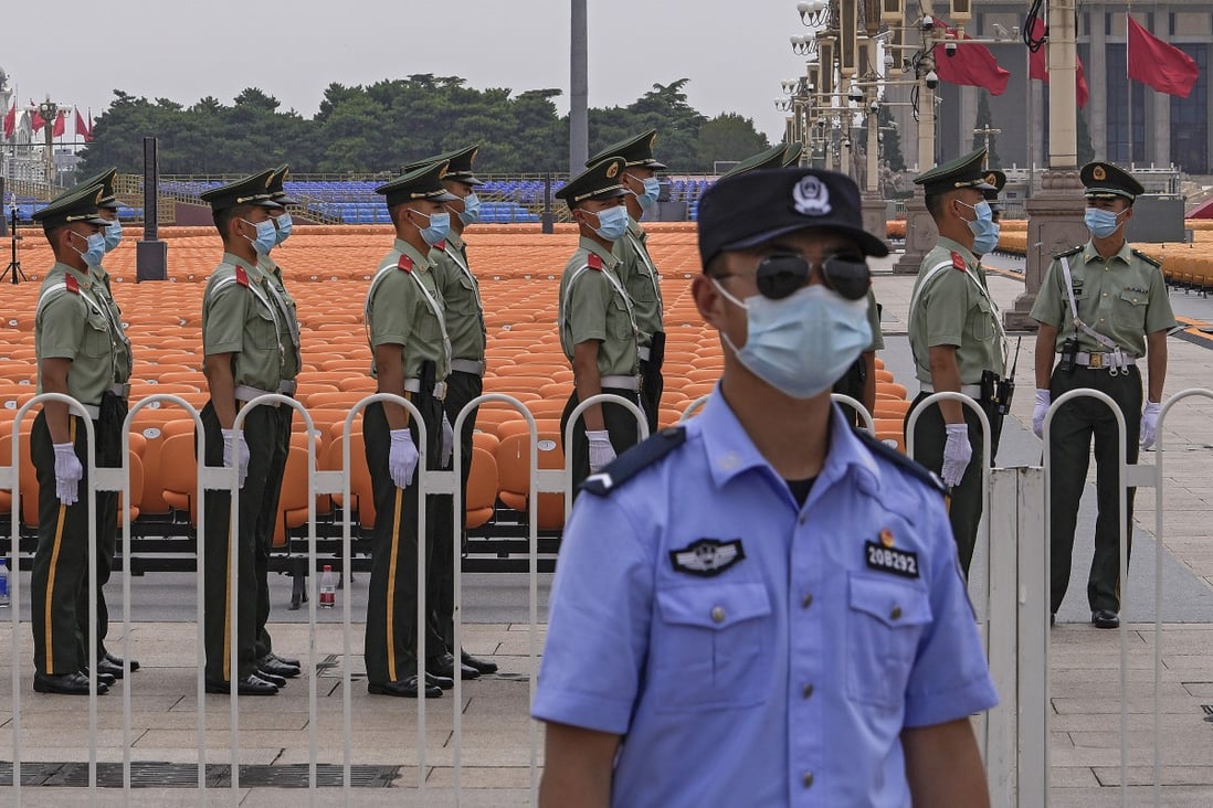 Police officers are among those in the cross hairs of an ongoing “rectification” campaign. Photo: AP