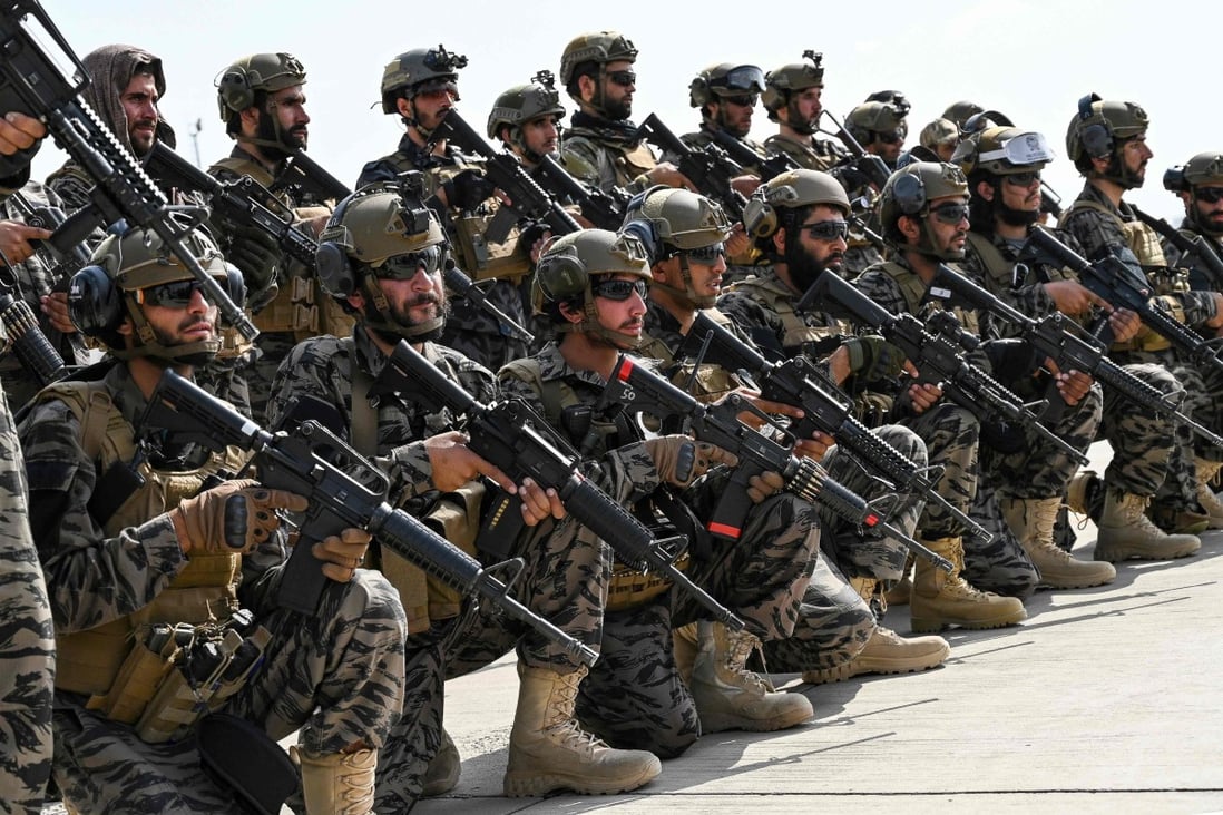 Taliban special force fighters at Kabul airport on Tuesday, after the last US troops withdrew to end a brutal 20-year war that had started with ousting the hardline Islamist insurgent group. Photo: AFP