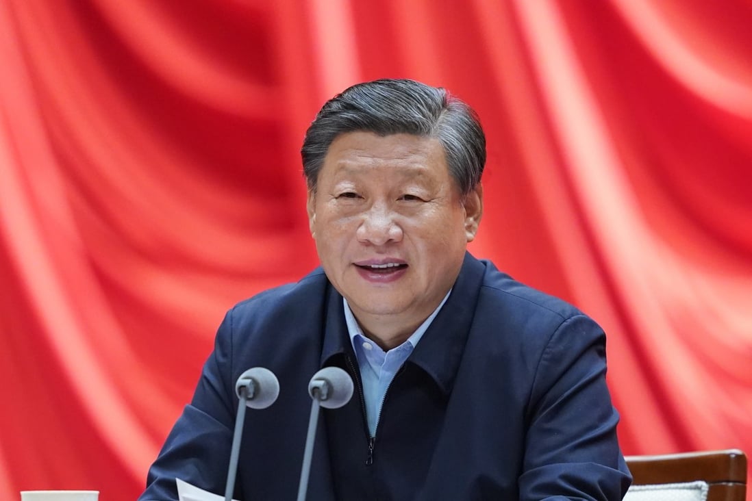 Xi Jinping addressed an event at the party school. Photo: Xinhua