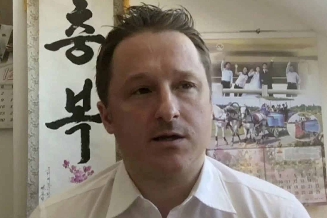 Michael Spavor was jailed for 11 years in China after being convicted of espionage. The Global Times reported on Wednesday that he had filmed secret Chinese military equipment and sent the images to fellow Canadian detainee Michael Kovrig. Photo: AP