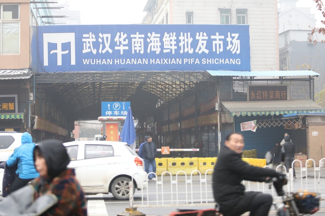 The Huanan market in Wuhan is one of the major focuses of investigation. Photo: Simon Song