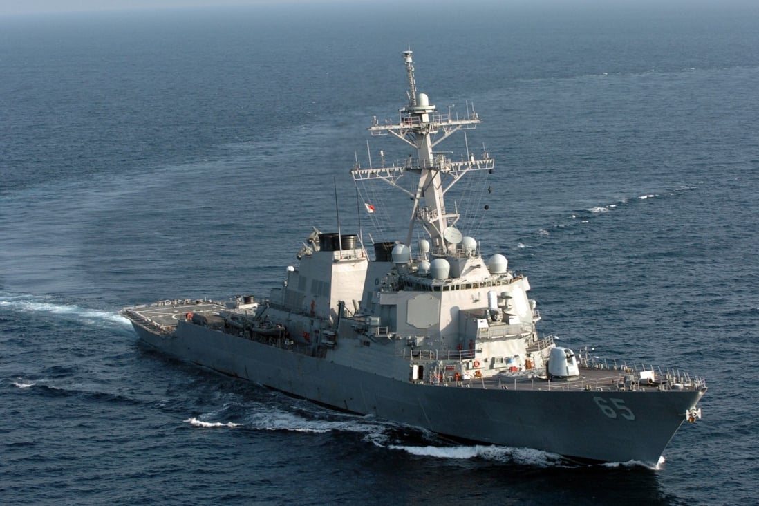 The guided-missile destroyer USS Benfold entered China’s territorial waters, the PLA said. Photo: US Navy