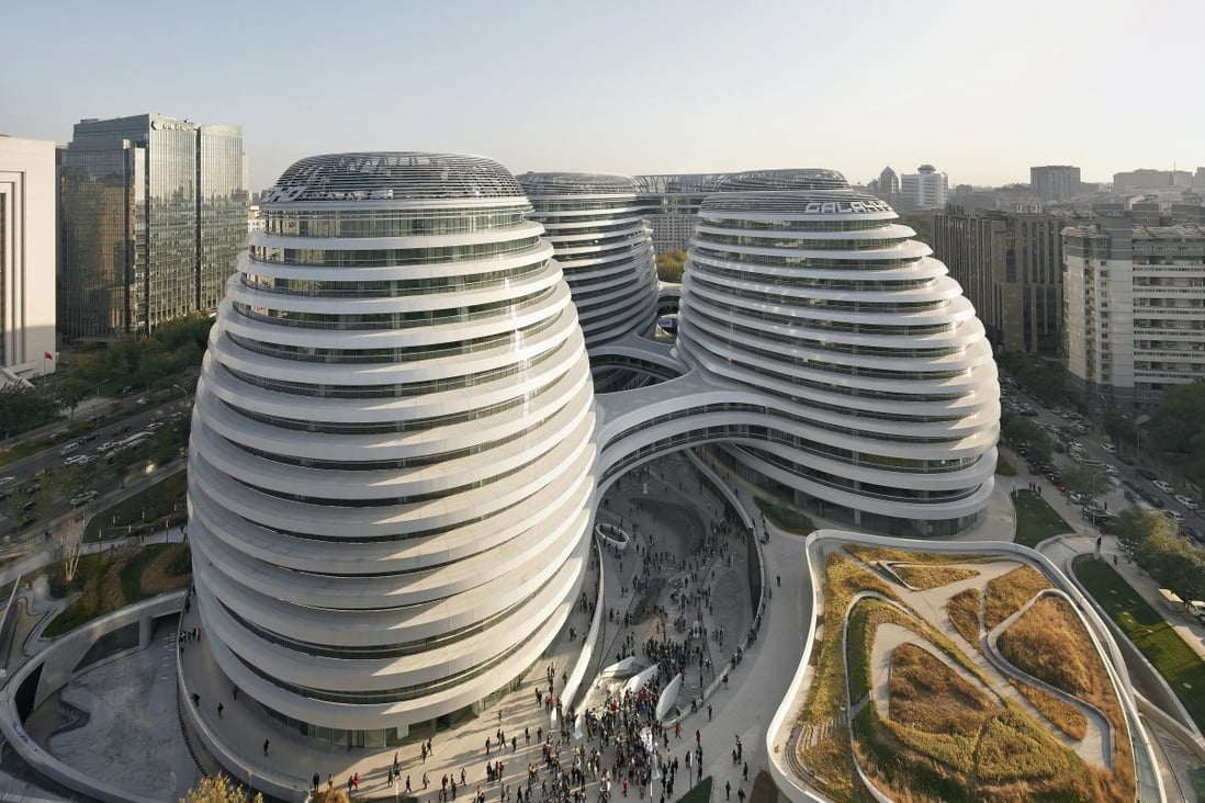Galaxy Soho real estate project in Beijing, designed by Zaha Hadid Architects. Photo: Handout