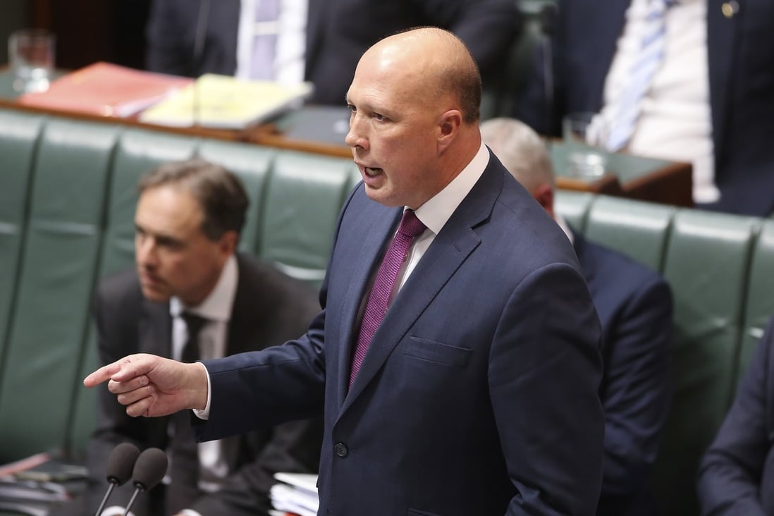Peter Dutton, the defence minister of Australia, said the “times in which we live have echoes of the 1930s”. Photo: AP