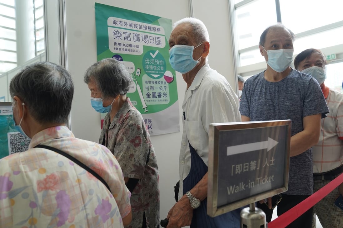 Despite getting easier access to Covid-19 jabs, Hong Kong’s elderly are the biggest group putting off being immunised. Photo: Sam Tsang