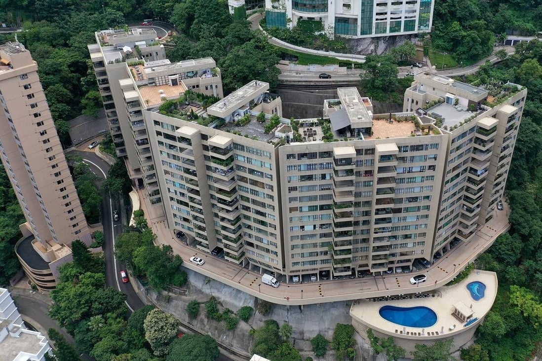 Grenville House on 1 Magazine Gap Road in Mid-Levels. The former chief executive had been renting the 3,335 sq ft unit on Magazine Gap Road for more than a decade. Photo: Winson Wong