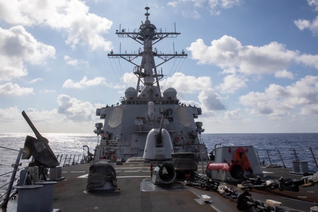 Guided missile destroyer USS Barry on Friday conducts what the US Navy’s Seventh Fleet called a “routine Taiwan Strait transit”. Photo: US Navy/ Handout