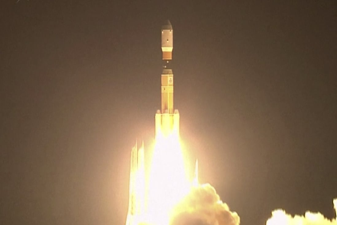 A rocket launch by the Japan Aerospace Exploration Agency. Photo: AP