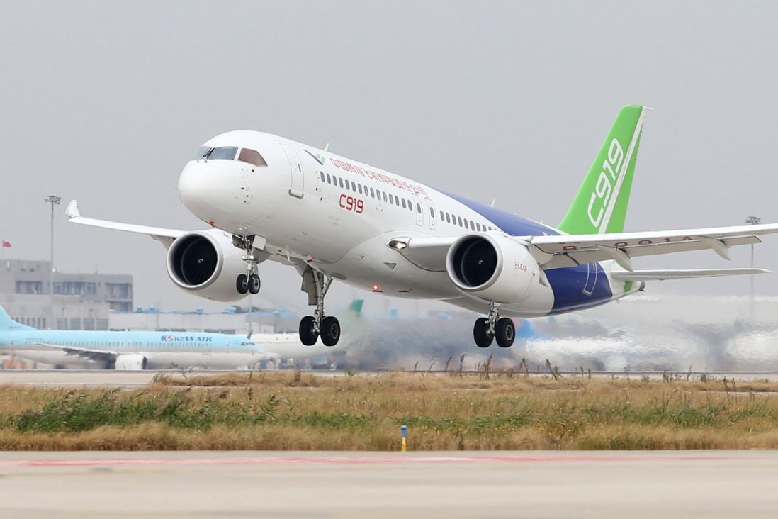 The C919 is in a phase called ‘batch production’, where each plane requires a sign-off by the regulator. Photo: AFP
