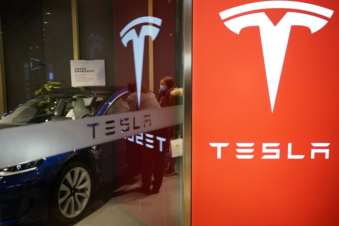 A man in China said he is being sued by Tesla for defamation over online posts. Photo: Getty Images