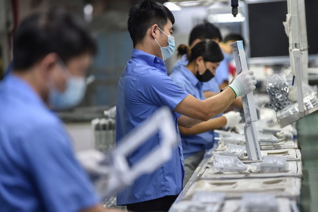 Momentum in the world’s second-biggest economy has weakened in recent months with its vast manufacturing sector buffeted by gathering headwinds. Photo: AFP