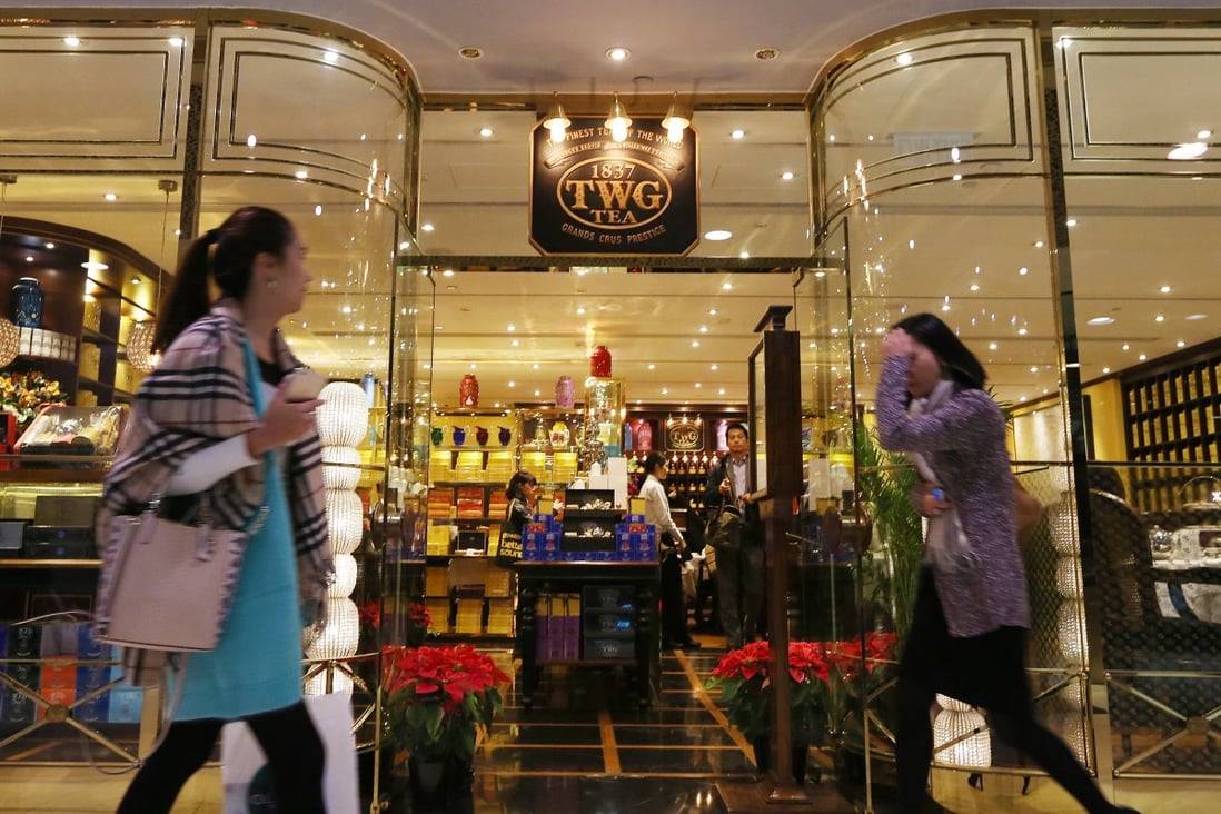 The Tea WG outlet in Hong Kong’s IFC shopping mall. Photo: Nora Tam