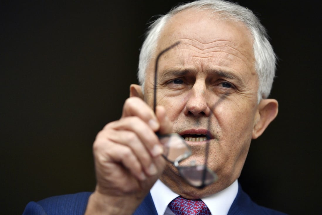 Australia’s foreign interference legislation was drafted under the administration of former Prime Minister Malcolm Turnbull in 2017-18. Photo: AAP Image via AP