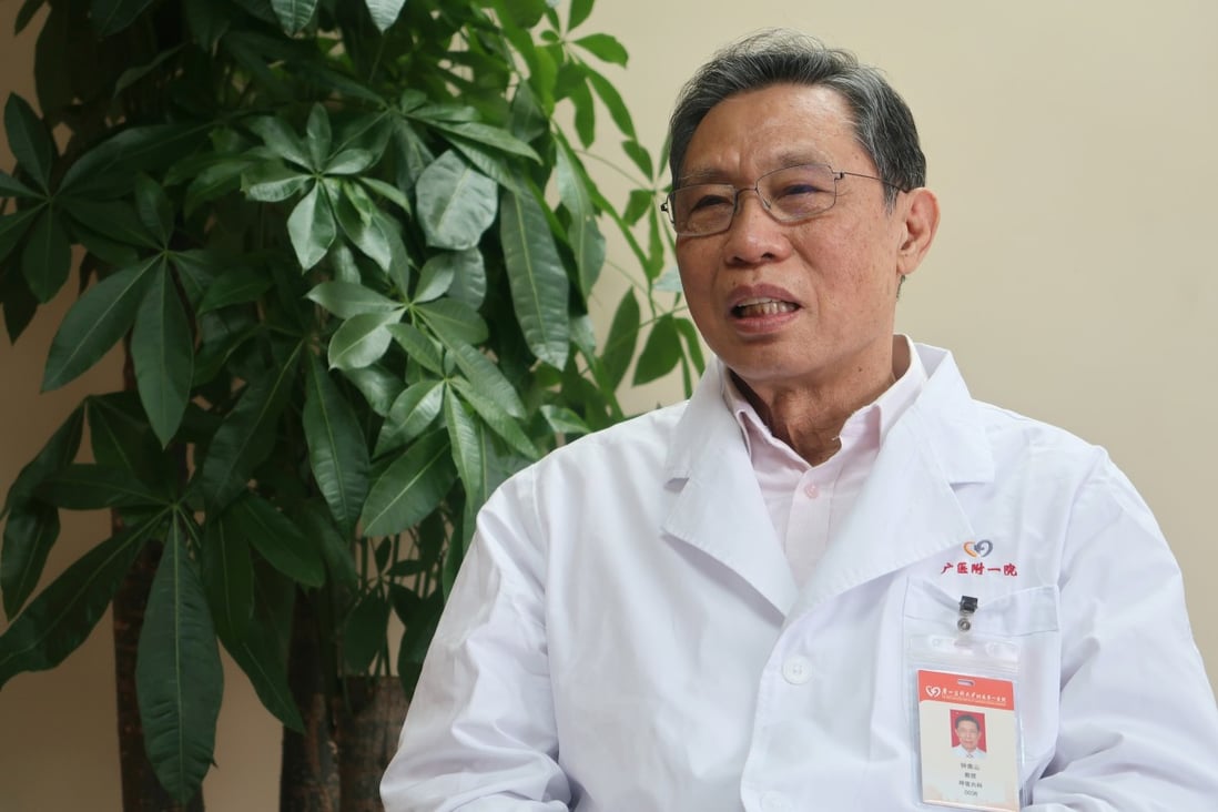 Dr Zhong Nanshan says that when the death rate becomes very low, having Covid-19 could be part of the norm. Photo: Reuters