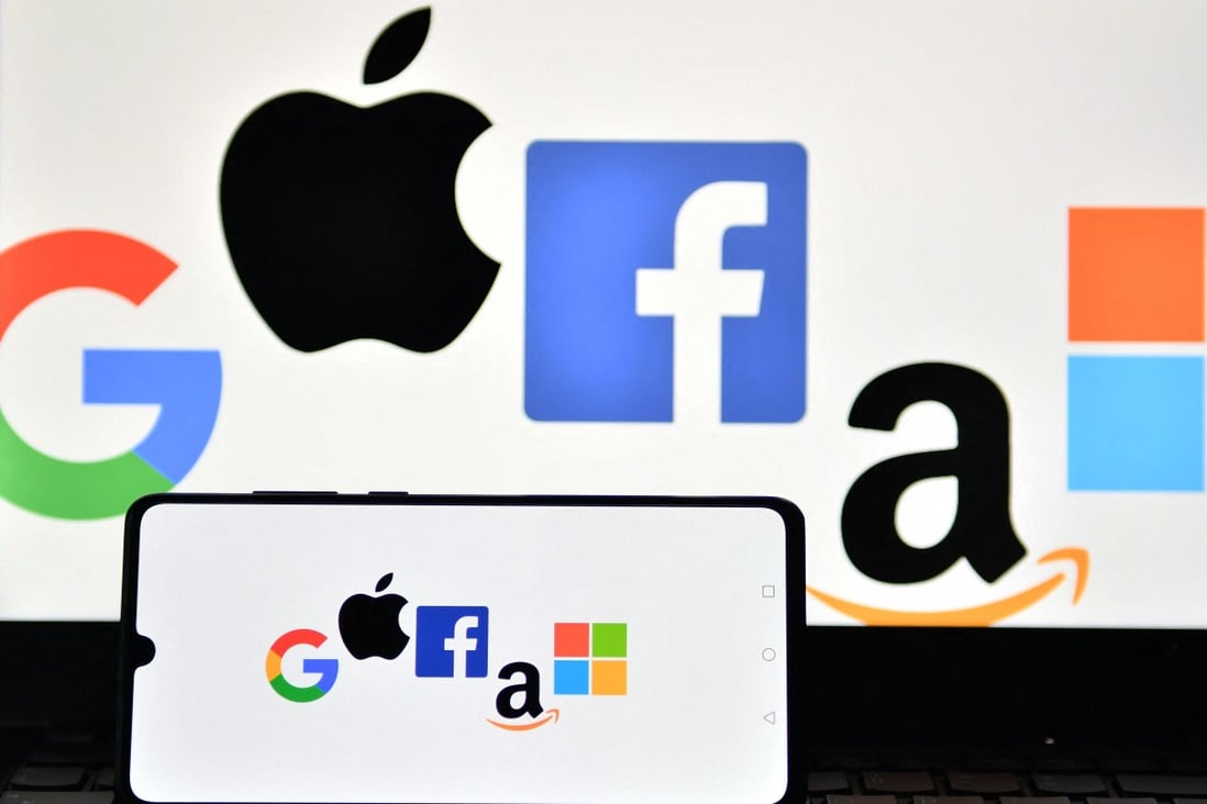 Under the European Union’s proposed Digital Services Act, US technology giants such as Google, Apple, Facebook and Amazon.com are to be regulated by the EU country where they are headquartered. Photo: Agence France-Presse