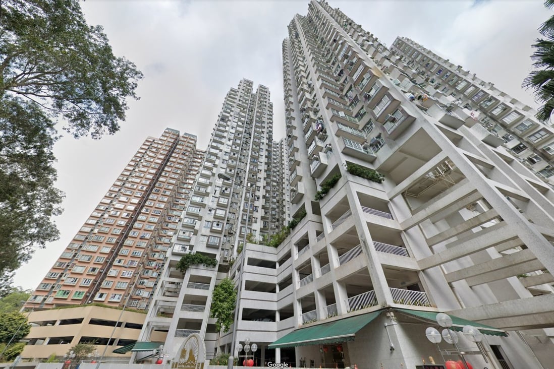 Compulsory testing was carried out at Golden Lion Garden in Tai Wai. Photo: Google