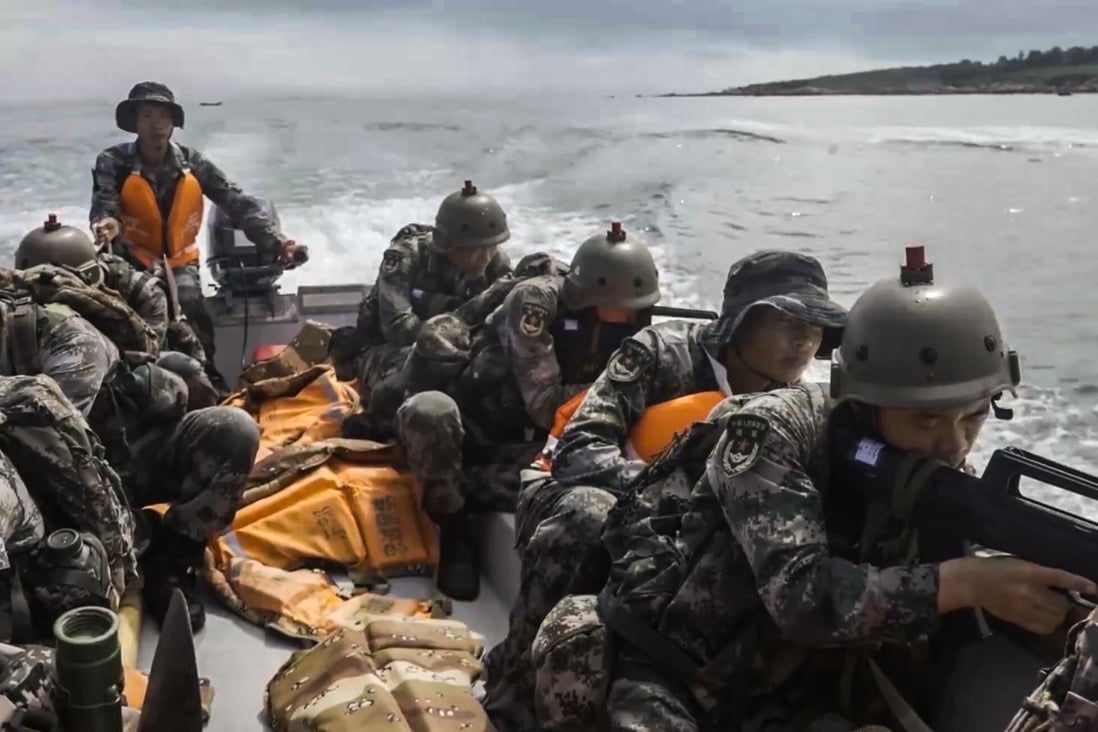 The Chinese military has followed its beach landing and assault drills in Fujian province, which faces Taiwan, with a warning that it is determined to thwart any attempt at independence for the island. Photo: Handout