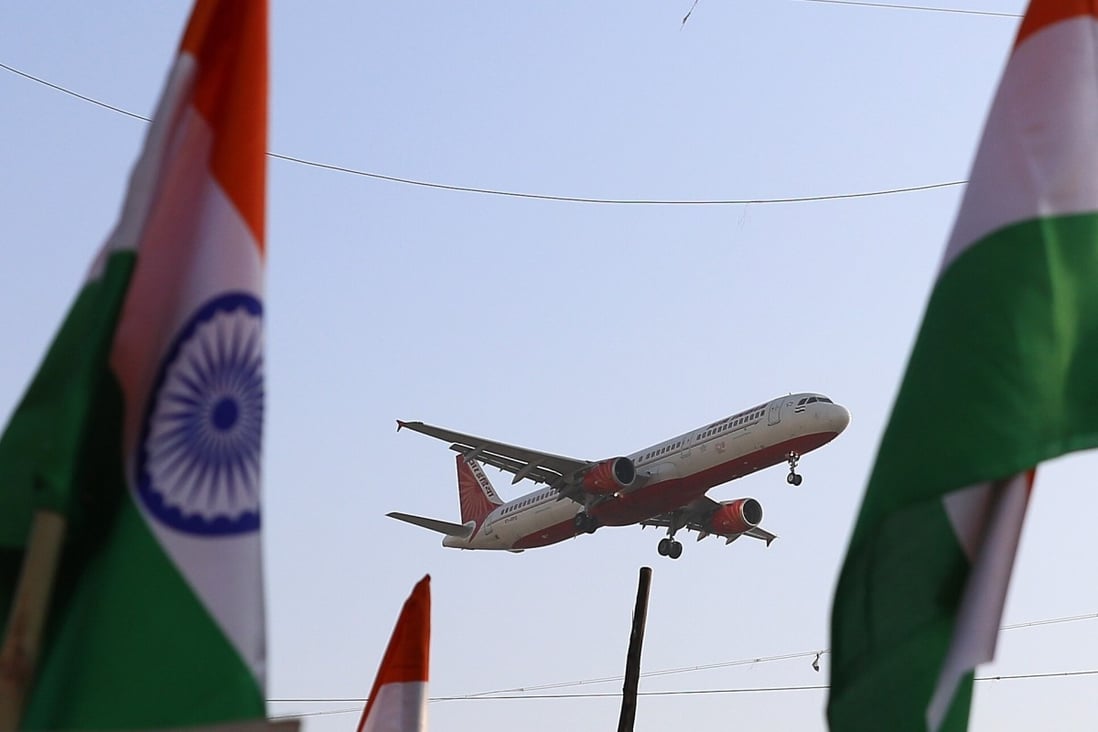 An Air India aircraft prepares to land at Chhatrapati Shivaji Maharaj International Airport, in Mumbai. Photo: EPA