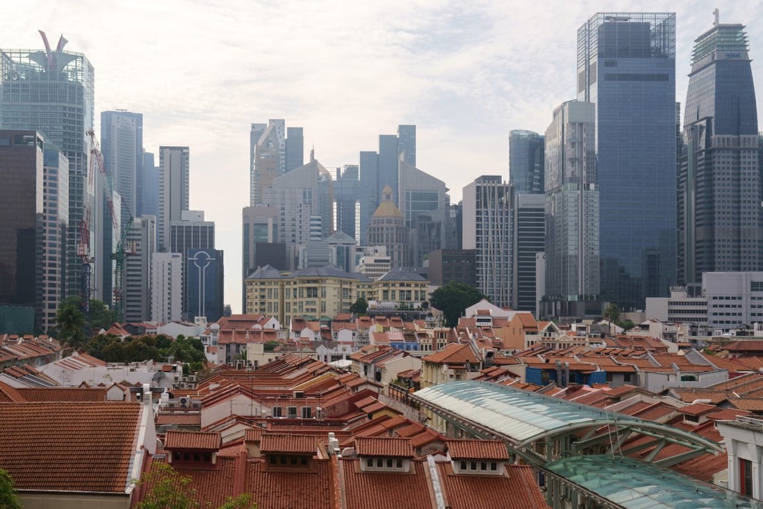 Shophouses and skyscrapers in the central business district of Singapore. The country’s new law against foreign interference has caused concern among local rights groups and activists. Photo: Bloomberg