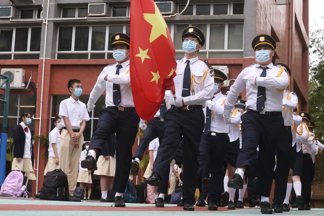 New guidelines on flag-raising in educational institutions take effect on January 1 next year. Photo: K. Y. Cheng