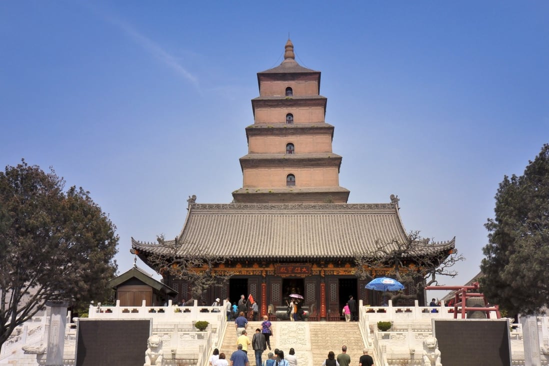 Dayan Pagoda, or Giant Wild Goose Pagoda, in Xian is among sites visited by a group of tourists who have since tested positive for coronavirus. Photo: Shutterstock
