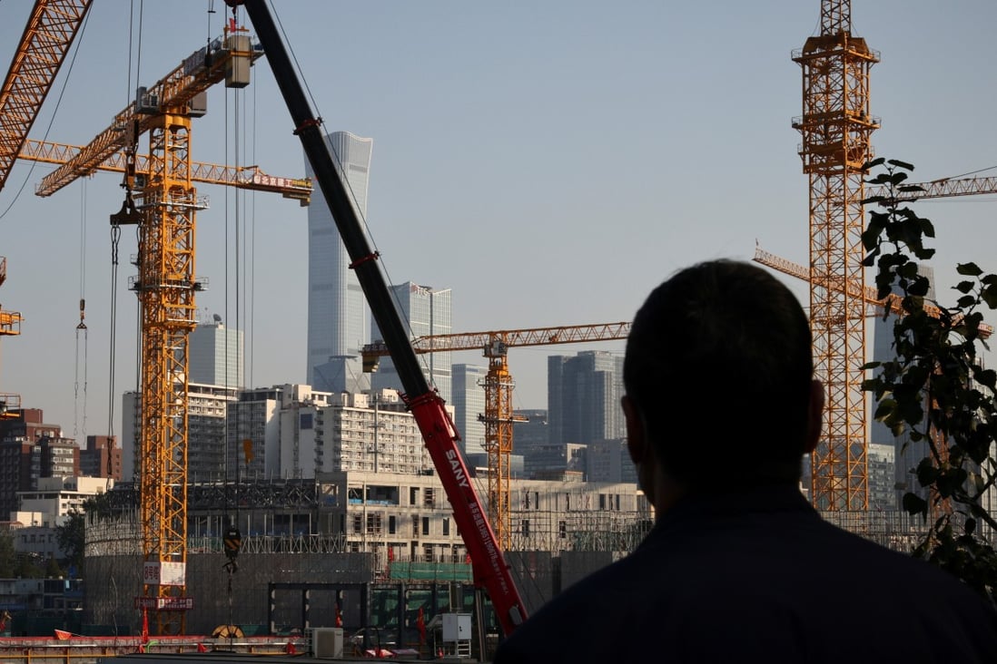 New housing starts for the first three quarters of the year fell 4.5 per cent from a year ago just as China’s overall economic growth fell to a worse-than-expected 4.9 per cent in the third quarter. Photo: Reuters