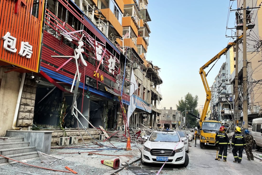 A gas leak is thought to have been the cause of a deadly explosion in Shenyang, Liaoning province, on Thursday morning. Photo: Simon Song