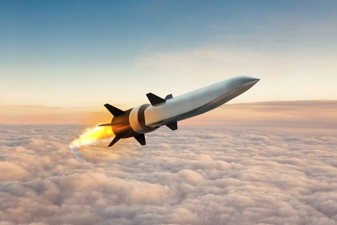 Companies such as Raytheon Technologies are working to develop hypersonic weapon capability for the US. This artist’s concept shows an air-breathing missile, which uses different technology from its glide vehicle counterparts. Image: Raytheon Missiles and Defence handout via Reuters