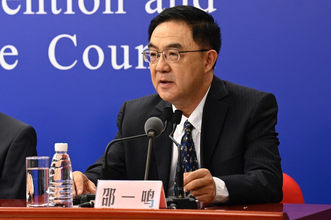 Shao Yiming, researcher for the Chinese Centre for Disease Control and Prevention, said new recommendations would be made once there was more data from different types of vaccines. Photo: AFP